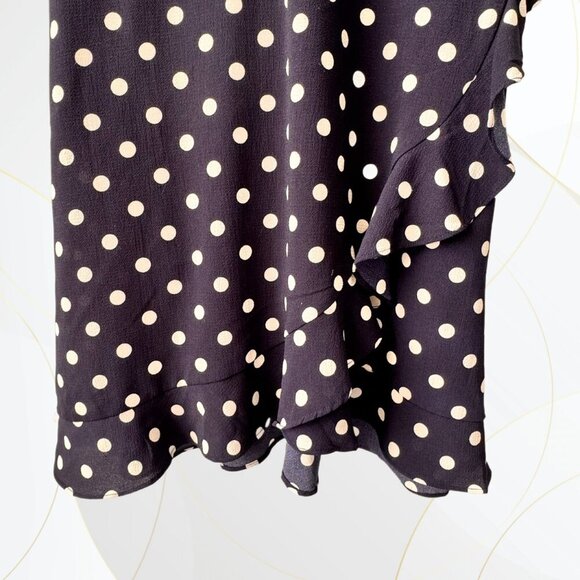 Suzy Shier Polka Dot Ruffle Trim Dress - Picture 6 of 12